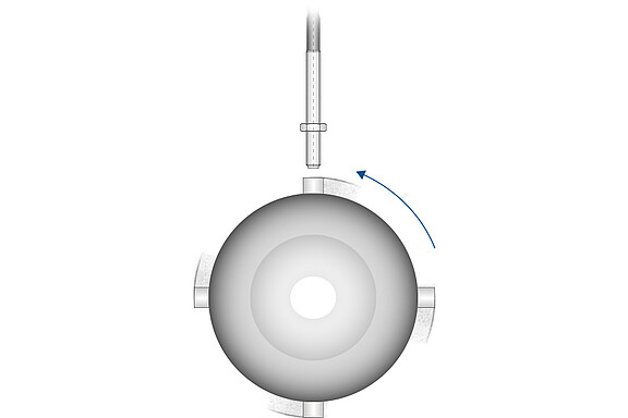 Compact and reliable rotation speed sensor with high interfence immunity