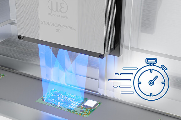 Lyhyet käsittelyajat surfaceCONTROL 3D 3560 -anturilla
