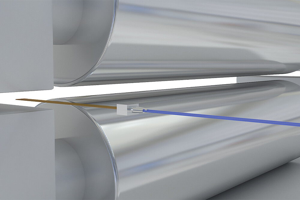 Rullien välin mittaus kalanteroinnissa