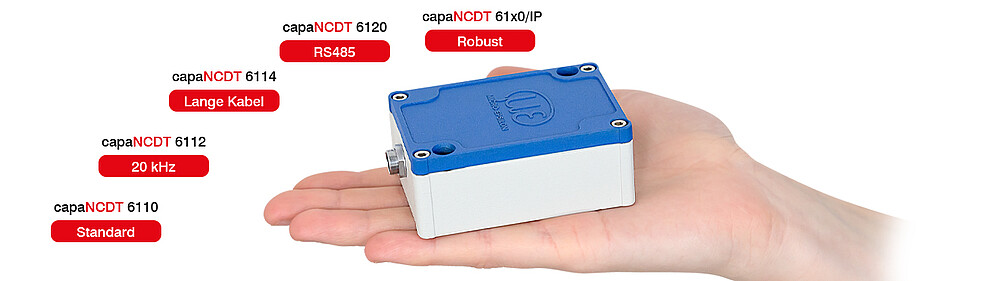 Erilaiset capaNCDT-versiot