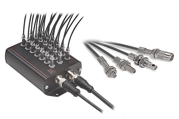 Multi-channel color detection system with 21 measuring channels