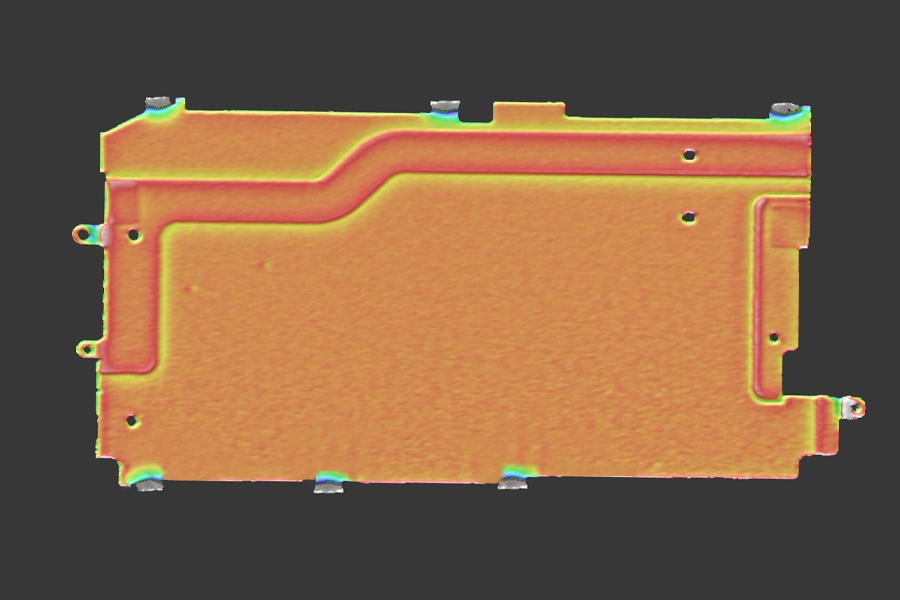 Mittauskohde 3D-mittauksen jälkeen 3DInspect-ohjelmistossa